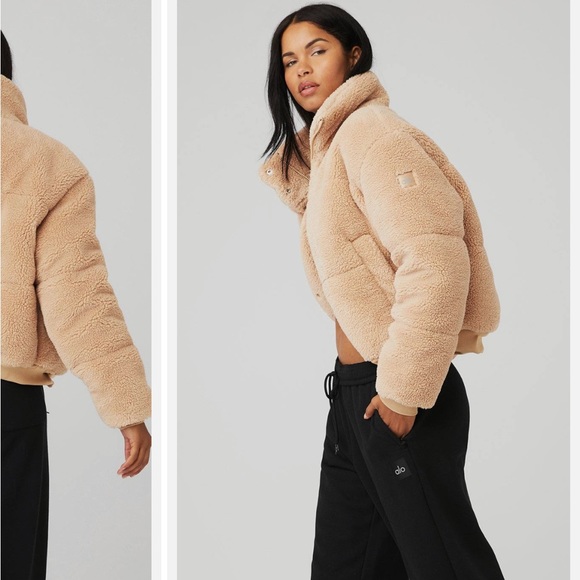ALO Yoga Jackets & Blazers - ALO Yoga Tan Teddy Jacket